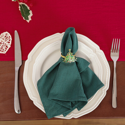 4 medvilninių servetėlių rinkinys 30x45 cm kalėdinio audinio servetėlė virtuvės arbatos stalo rankšluostis, skirtas namų vestuvių Kalėdų dekoravimui