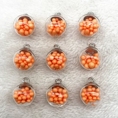 Új 10db 21x16mm Magic Ball átlátszó üveggyöngyök átlátszó medál pentagram karácsonyi dekorációhoz