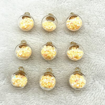 Új 10db 21x16mm Magic Ball átlátszó üveggyöngyök átlátszó medál pentagram karácsonyi dekorációhoz