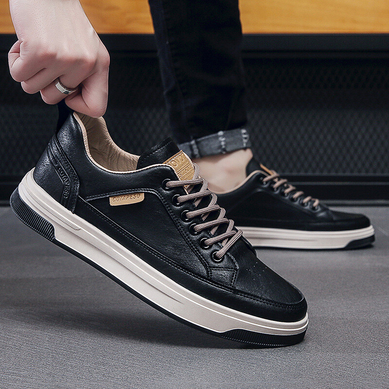 Pánske bežecké kožené topánky veľkosti 39-44, tenisky Tenis Masculino, ležérne šnurovacie pánske turistické tenisky, Zapatillas Hombre 913