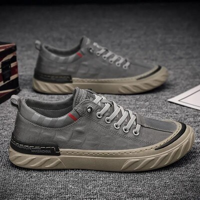 Canvas Vyriški batai Patogūs sportbačiai vyriški Vasarą kvėpuojantys ledo šilko audiniai Kasdieniai vaikščiojimo batai, sportiniai bateliai