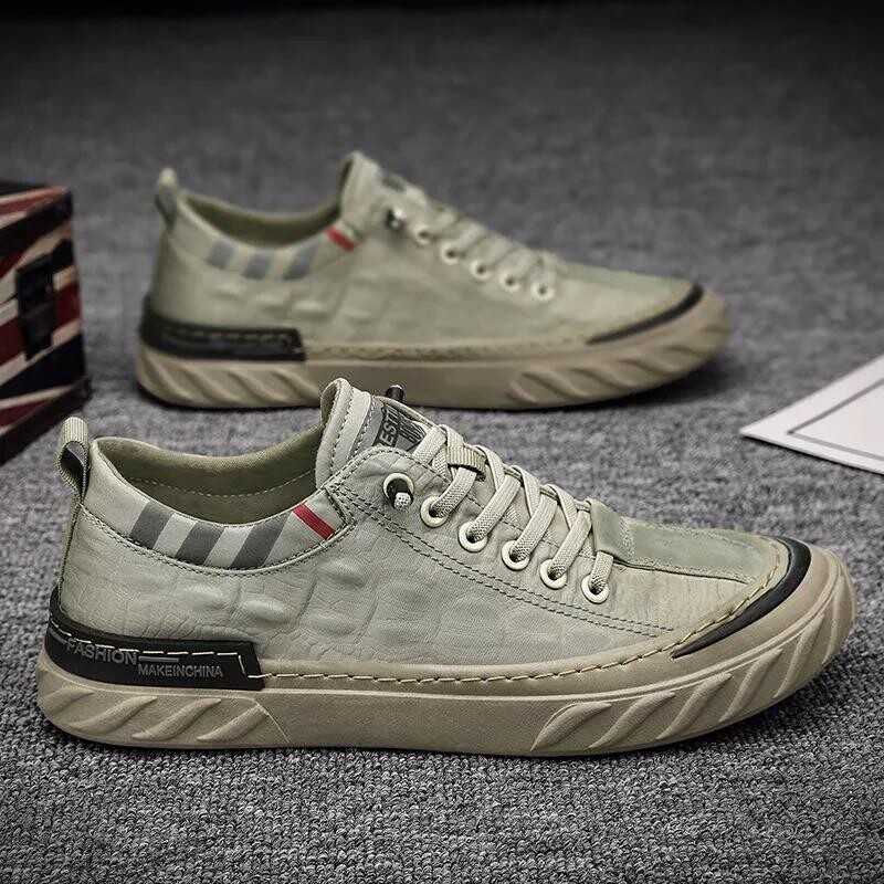 Canvas Vyriški batai Patogūs sportbačiai vyriški Vasarą kvėpuojantys ledo šilko audiniai Kasdieniai vaikščiojimo batai, sportiniai bateliai