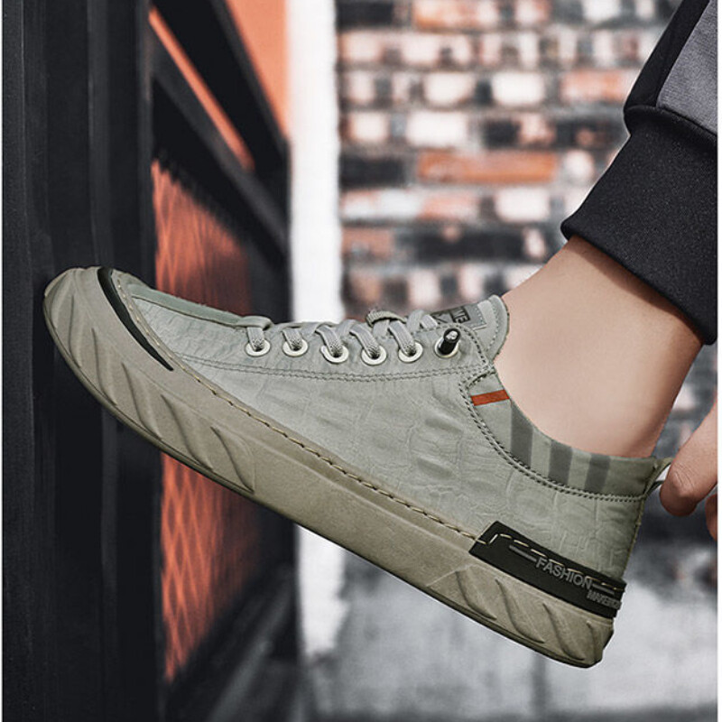 Canvas Vyriški batai Patogūs sportbačiai vyriški Vasarą kvėpuojantys ledo šilko audiniai Kasdieniai vaikščiojimo batai, sportiniai bateliai