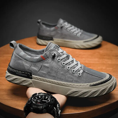 Nauja „Casual Trends“, 2024 m. sportbačiai „Man Trend“ rudens pristatymas nemokamas pasiūlymas „Work“ Elegantiški kvėpuojantys vulkanizuojantys vyriški batai