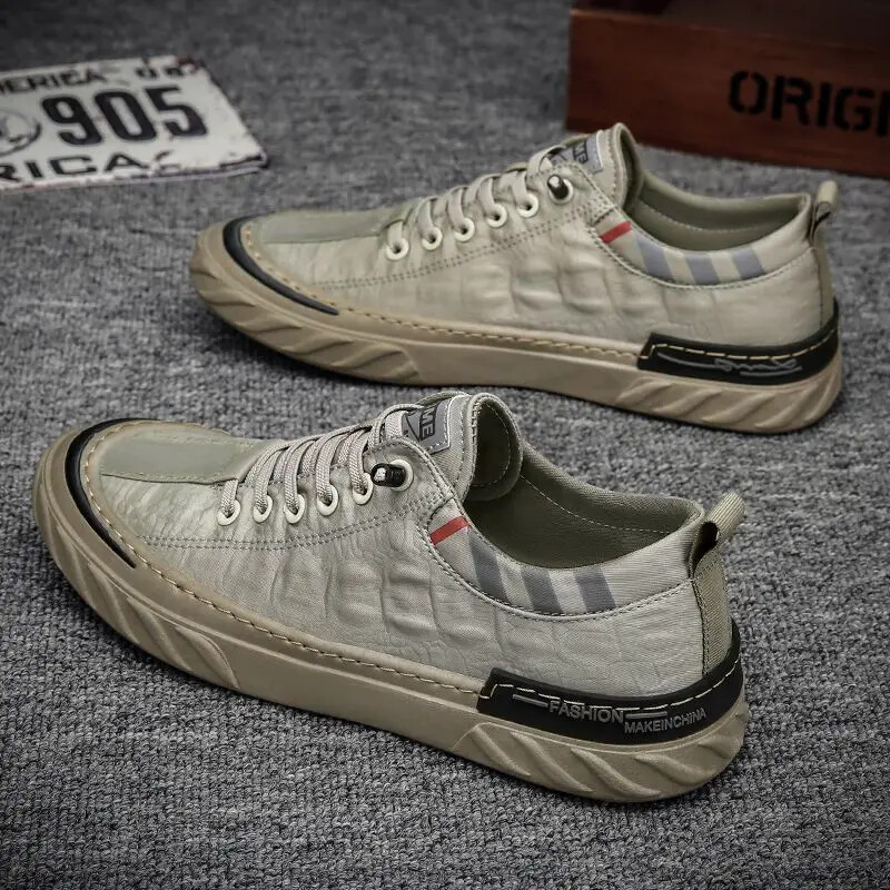 Nauja „Casual Trends“, 2024 m. sportbačiai „Man Trend“ rudens pristatymas nemokamas pasiūlymas „Work“ Elegantiški kvėpuojantys vulkanizuojantys vyriški batai