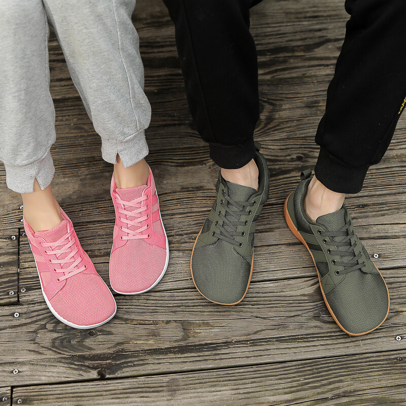 Pantofi pentru bărbați desculți, largi, minimalisti, pentru adulți, cu antrenament încrucișat, cu vârf lat, cu talpă cu cădere cu zero, ocazional, tricotat, pantofi de mers, mărime mare