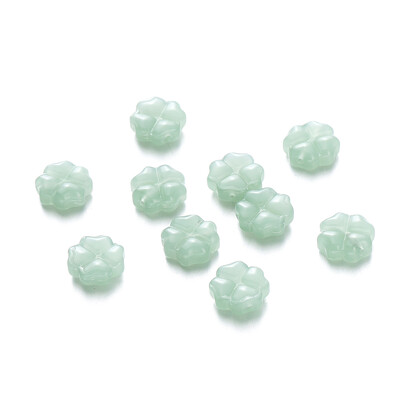 10 20 kom/vreći Prozirne staklene perle u obliku djeteline Češke narukvice za sreću Perle koje pristaju Nakit Šarm Dodaci za rukotvorine