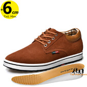 Férfi Cipők Lift Cipők Magasságnövelő talpbetét 6cm Sport Fekete Kék Barna