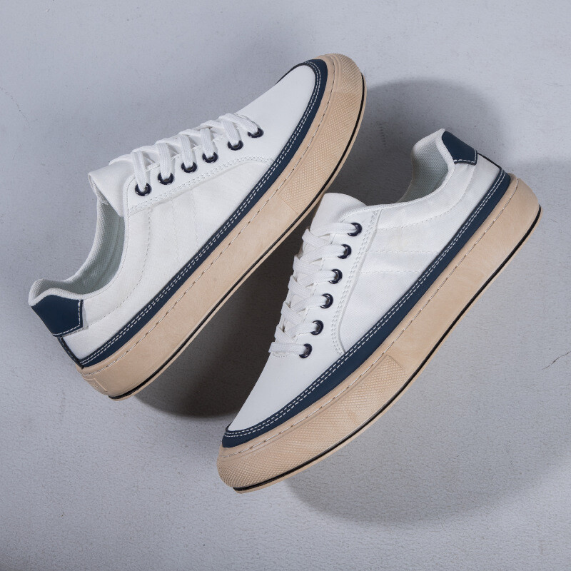 Férfi Canvas tornacipők Trend Ice Silk Alkalmi Cipők Férfi Nyári Légáteresztő Cipők Kényelmes Vulcanize Cipők Szabadidő Séta Lábbeli