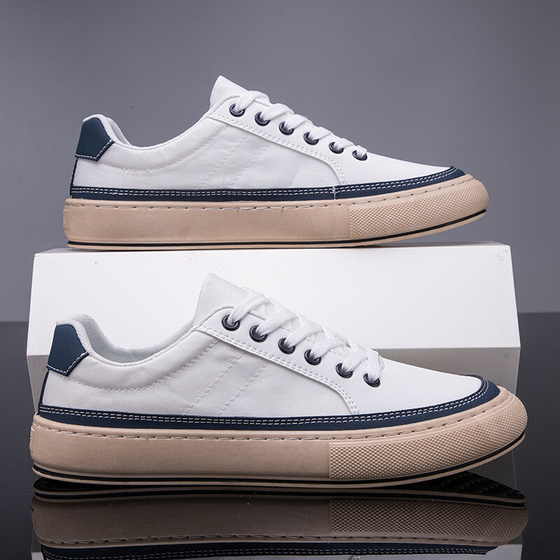 Férfi Canvas tornacipők Trend Ice Silk Alkalmi Cipők Férfi Nyári Légáteresztő Cipők Kényelmes Vulcanize Cipők Szabadidő Séta Lábbeli