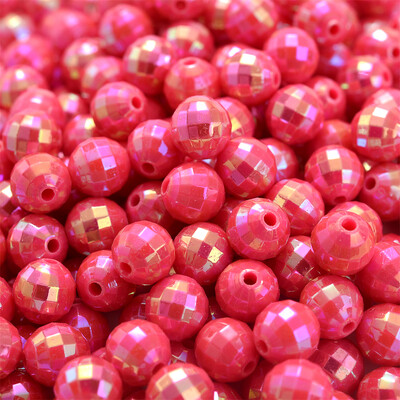 6mm 8mm 100/200db AB színű akril gyöngy kerek távtartó csiszolt gyöngyök ékszerkészítéshez barkácsolás karkötő nyaklánc kézzel készített kézműves