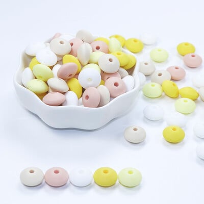 30db szilikon lencse gyöngy BPA mentes élelmiszer minőségű rágcsáló barkács varázsa újszülött szoptatási kiegészítő fogzási nyaklánc 12mm abakusz gyöngy