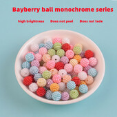 10/12/15mm 200ks ABS imitácia perly monochromatické Bayberry guľôčky rovné dierky voľné korálky ručne vyrobené DIY šperky doplnky