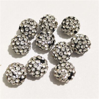 Okrugle razmaknice od štrasa, dobra kvaliteta, DIY, dodaci za ručni rad, izrada nakita, 6 mm, 8 mm, 10 mm, 12 mm