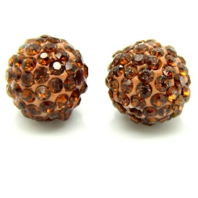 10mm 19Colors Cseh kristály strasszok Pave Clay Kerek Disco Ball Laza Távtartó Gyöngyök Karkötő Nyaklánc fülbevaló Készítés 10db/tétel