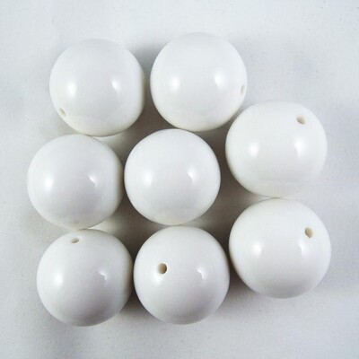 23 jednobojne šarene velike veličine od 30 mm, zdepaste acilne okrugle labave perle za DIY ogrlicu, izradu nakita, ručno rađeni pribor, 5 kom/lot