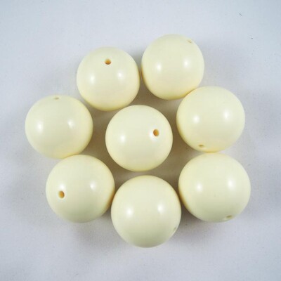 23 jednobojne šarene velike veličine od 30 mm, zdepaste acilne okrugle labave perle za DIY ogrlicu, izradu nakita, ručno rađeni pribor, 5 kom/lot