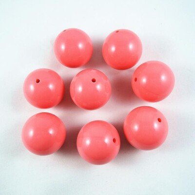 23 jednobojne šarene velike veličine od 30 mm, zdepaste acilne okrugle labave perle za DIY ogrlicu, izradu nakita, ručno rađeni pribor, 5 kom/lot