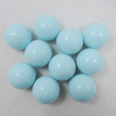 23 jednobojne šarene velike veličine od 30 mm, zdepaste acilne okrugle labave perle za DIY ogrlicu, izradu nakita, ručno rađeni pribor, 5 kom/lot