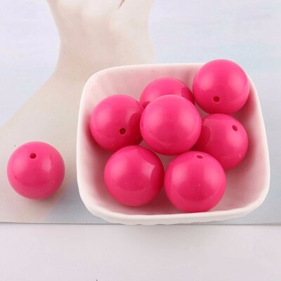 23 jednobojne šarene velike veličine od 30 mm, zdepaste acilne okrugle labave perle za DIY ogrlicu, izradu nakita, ručno rađeni pribor, 5 kom/lot