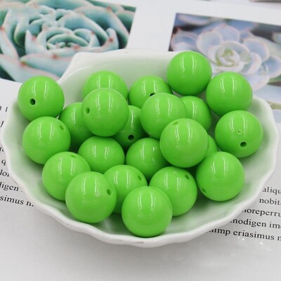 23 jednobojne šarene velike veličine od 30 mm, zdepaste acilne okrugle labave perle za DIY ogrlicu, izradu nakita, ručno rađeni pribor, 5 kom/lot