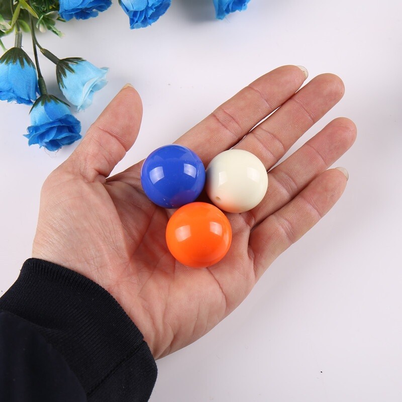 23 jednobojne šarene velike veličine od 30 mm, zdepaste acilne okrugle labave perle za DIY ogrlicu, izradu nakita, ručno rađeni pribor, 5 kom/lot