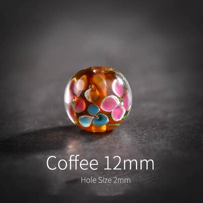 5 kom Okrugle ručno rađene labave perle Narukvice s naušnicama 12 mm DIY izrada nakita Cvijet za ogrlicu Rukotvorine Odstojnik perla Lampwork staklo