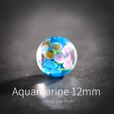 5 kom Okrugle ručno rađene labave perle Narukvice s naušnicama 12 mm DIY izrada nakita Cvijet za ogrlicu Rukotvorine Odstojnik perla Lampwork staklo