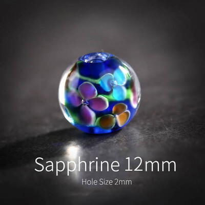 5 kom Okrugle ručno rađene labave perle Narukvice s naušnicama 12 mm DIY izrada nakita Cvijet za ogrlicu Rukotvorine Odstojnik perla Lampwork staklo