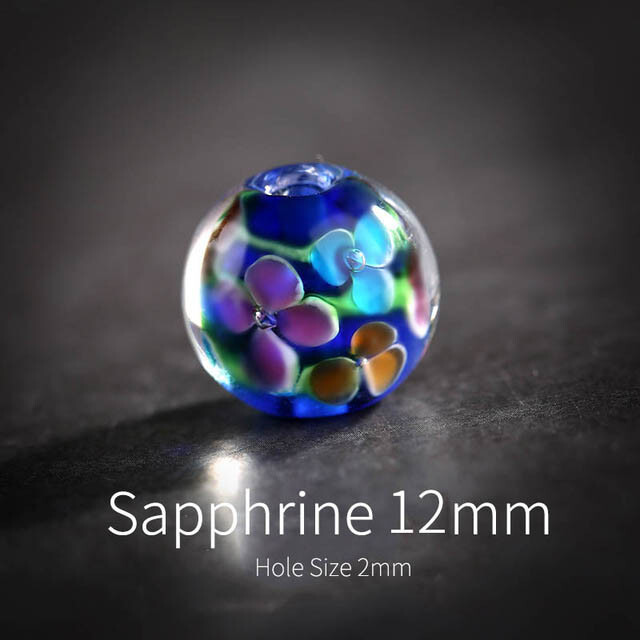 5 kom Okrugle ručno rađene labave perle Narukvice s naušnicama 12 mm DIY izrada nakita Cvijet za ogrlicu Rukotvorine Odstojnik perla Lampwork staklo