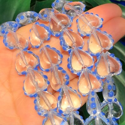 15MM Veľký Murano srdiečkový malachitový zelený cukríkový pruhovaný krištáľový sklenený prívesok s korálkou na výrobu náušníc s motívom lásky.