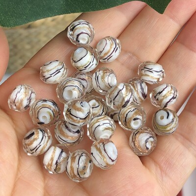 12 mm číre žlté Murano priehľadné fazetované korálky Rondelle Flower Lampwork z krištáľového skla na výrobu náramkov, doplnkov pre domácich majstrov.