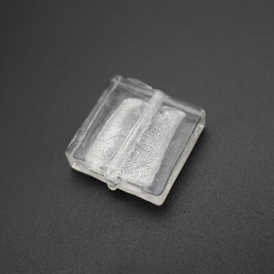 10 kom 20 mm Lampwork staklene perle kvadratne ravne folije u više boja za izradu nakita DIY Craft bijelo ružičasta mješavina