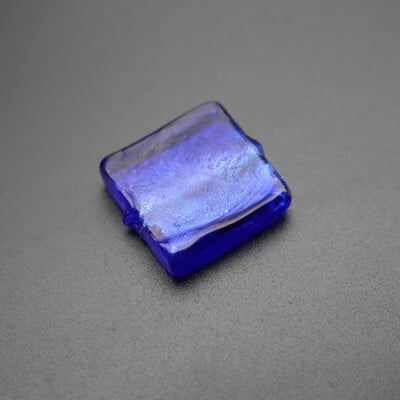 10 kom 20 mm Lampwork staklene perle kvadratne ravne folije u više boja za izradu nakita DIY Craft bijelo ružičasta mješavina