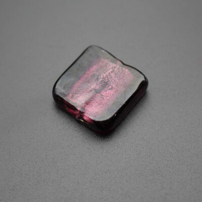 10 kom 20 mm Lampwork staklene perle kvadratne ravne folije u više boja za izradu nakita DIY Craft bijelo ružičasta mješavina