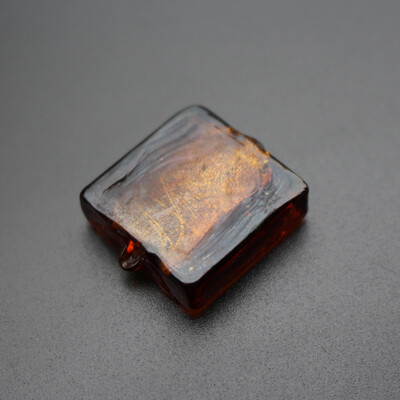 10 kom 20 mm Lampwork staklene perle kvadratne ravne folije u više boja za izradu nakita DIY Craft bijelo ružičasta mješavina