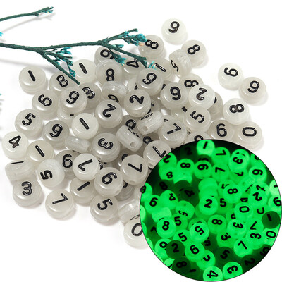 100 kom 7 mm šarene zvjezdane perle s mjesecom Svjetleće perle Razmakne perle svijetle u mraku Za izradu nakita Diy Charms Narukvica Ogrlica