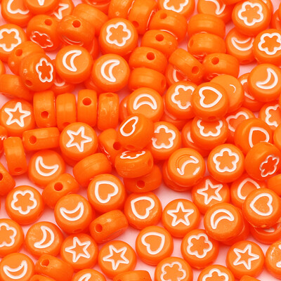 100 komada akrilnih perli s mješovitim uzorkom, ravnih okruglih labavih odstojnih perli za ručni rad Diy Izrada nakita Narukvice Dodaci za ogrlice