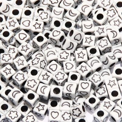 100 komada akrilnih perli s mješovitim uzorkom, ravnih okruglih labavih odstojnih perli za ručni rad Diy Izrada nakita Narukvice Dodaci za ogrlice