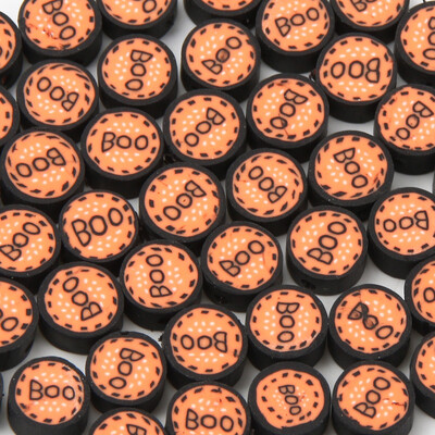 10 mm-es Halloween sorozat agyaggyöngyök sütőtök mintás polimer távtartó gyöngyök ékszerkészítéshez kiegészítők barkács kézzel készített 20/50/100db