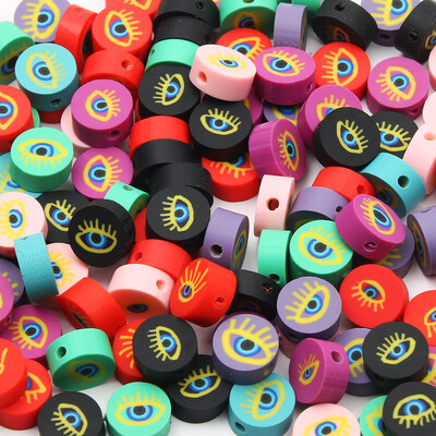 10 mm-es Halloween sorozat agyaggyöngyök sütőtök mintás polimer távtartó gyöngyök ékszerkészítéshez kiegészítők barkács kézzel készített 20/50/100db