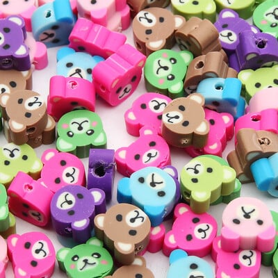 10 mm-es Halloween sorozat agyaggyöngyök sütőtök mintás polimer távtartó gyöngyök ékszerkészítéshez kiegészítők barkács kézzel készített 20/50/100db