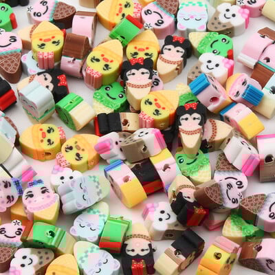 10 mm-es Halloween sorozat agyaggyöngyök sütőtök mintás polimer távtartó gyöngyök ékszerkészítéshez kiegészítők barkács kézzel készített 20/50/100db