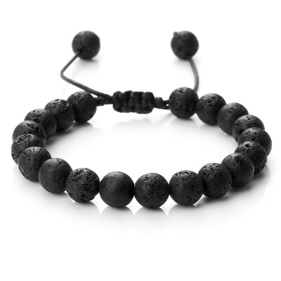 Állítható párok karkötők 8 mm-es gyöngyök fekete fehér fonással Makramé szerelmesek karkötő nőknek Férfi távolsági ékszerek pulserák