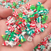 50 ks 9~11 mm zmiešané farebné polymérové hliny DIY vianočné voľné korálky rozpera na výrobu náramkov, náhrdelníkov, dámskych šperkov a doplnkov