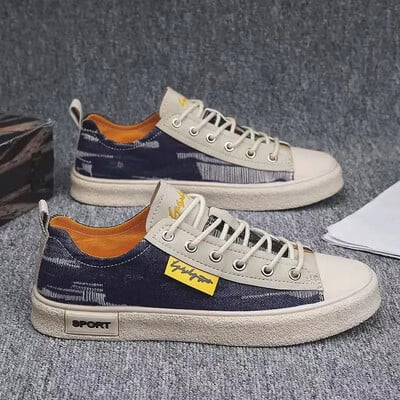 Férfi cipő divat 2024 alkalmi cipő férfiaknak Vaskos vászon tornacipők szabadidő tervező luxusakció ingyenes kiszállítás, munkaméret 45 új