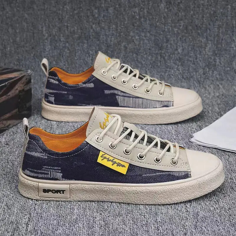 Férfi cipő divat 2024 alkalmi cipő férfiaknak Vaskos vászon tornacipők szabadidő tervező luxusakció ingyenes kiszállítás, munkaméret 45 új