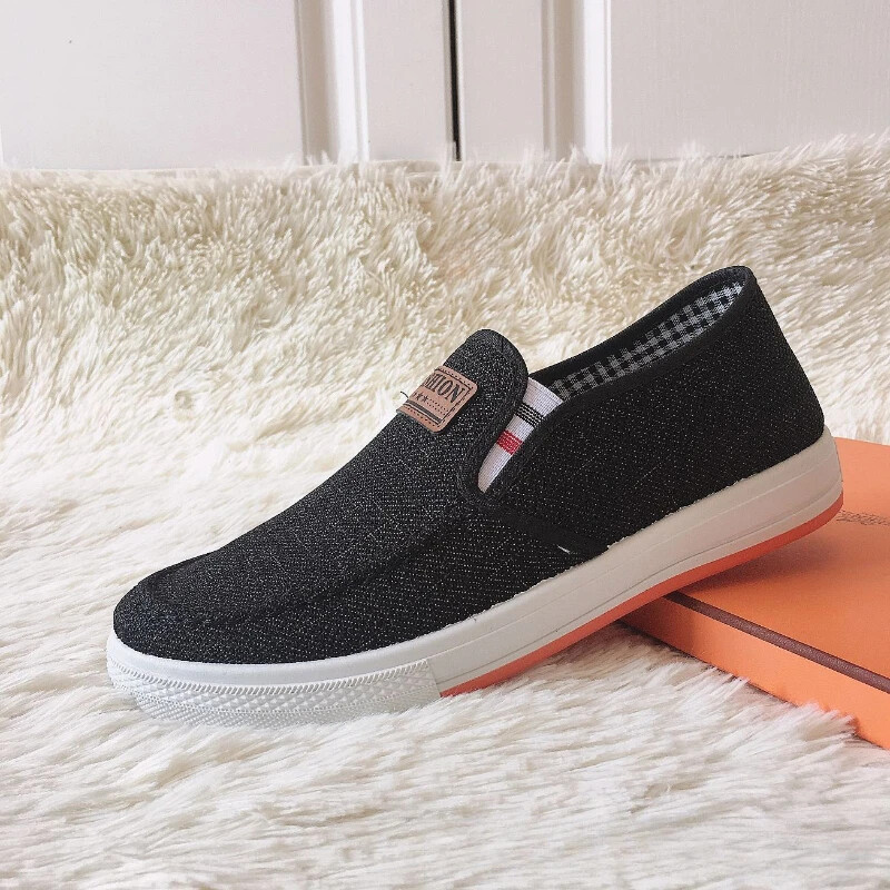 Nové jesenné pánske ležérne topánky, plátené pohodlné mokasíny, turistické topánky, protišmykové mäkké tenisky, zapatillas, mokasíny, pánske topánky