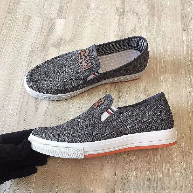 Nové jesenné pánske ležérne topánky, plátené pohodlné mokasíny, turistické topánky, protišmykové mäkké tenisky, zapatillas, mokasíny, pánske topánky