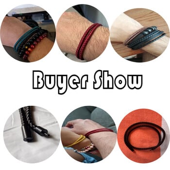 2024 Нов прост стил Keel Rope гривна за мъже Bilayyer Wrap Braslet Bangle Homme Nautical Braclet Gifts For Him Pulseria Joias